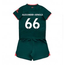 Liverpool Alexander-Arnold #66 Tredjeställ Barn 2022-23 Korta ärmar (+ Korta byxor)